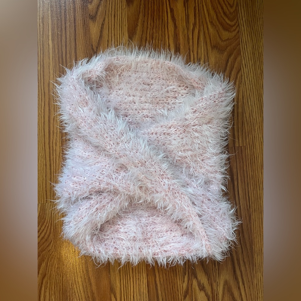 Betsey Johnson Fuzzy Pink Tube top